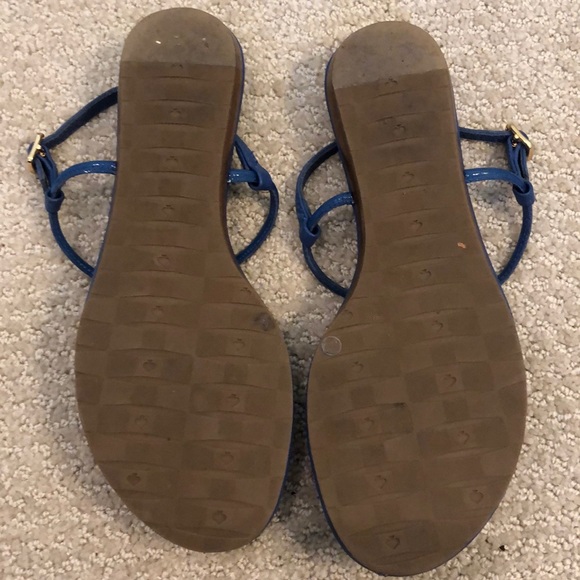 KATE SPADE Royal blue thong with gold bow - Picture 2 of 2